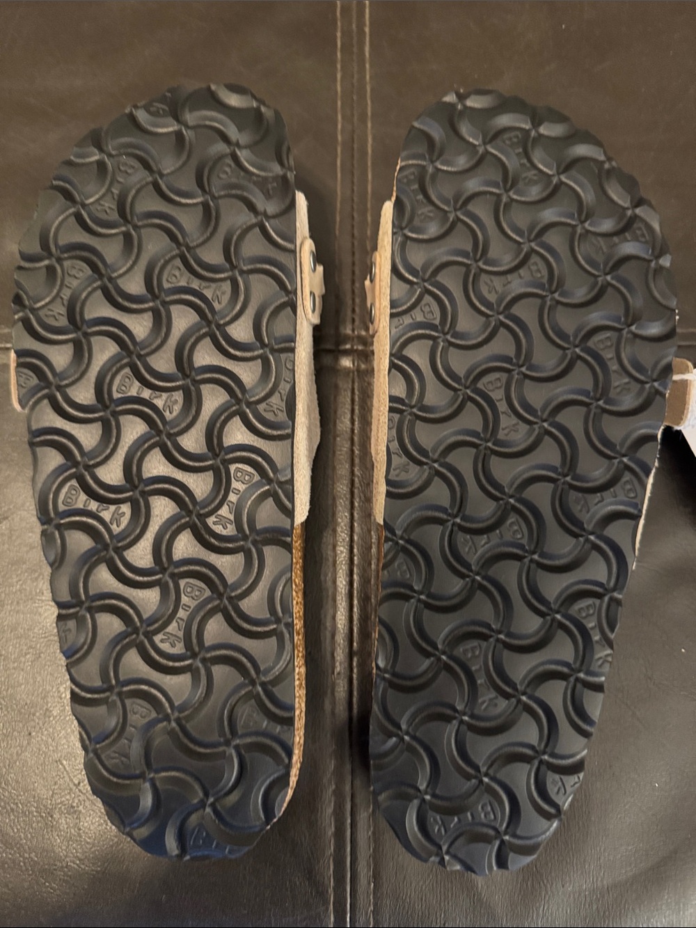 Birkenstock Braided Suede Slide Sandals in Tan - Picture 4 of 8